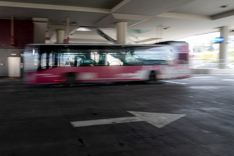 BRT Station, a fine-art photograph by Ali Abu Ras
