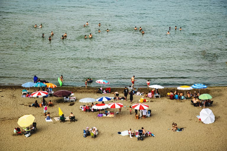 Trabzon Beach SKY People Hotel Places, a fine-art photograph by Ali Abu Ras